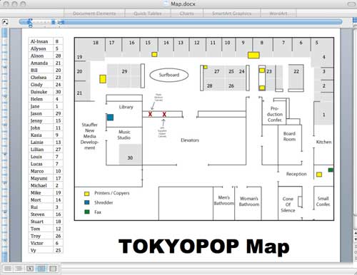 Map in Word Document